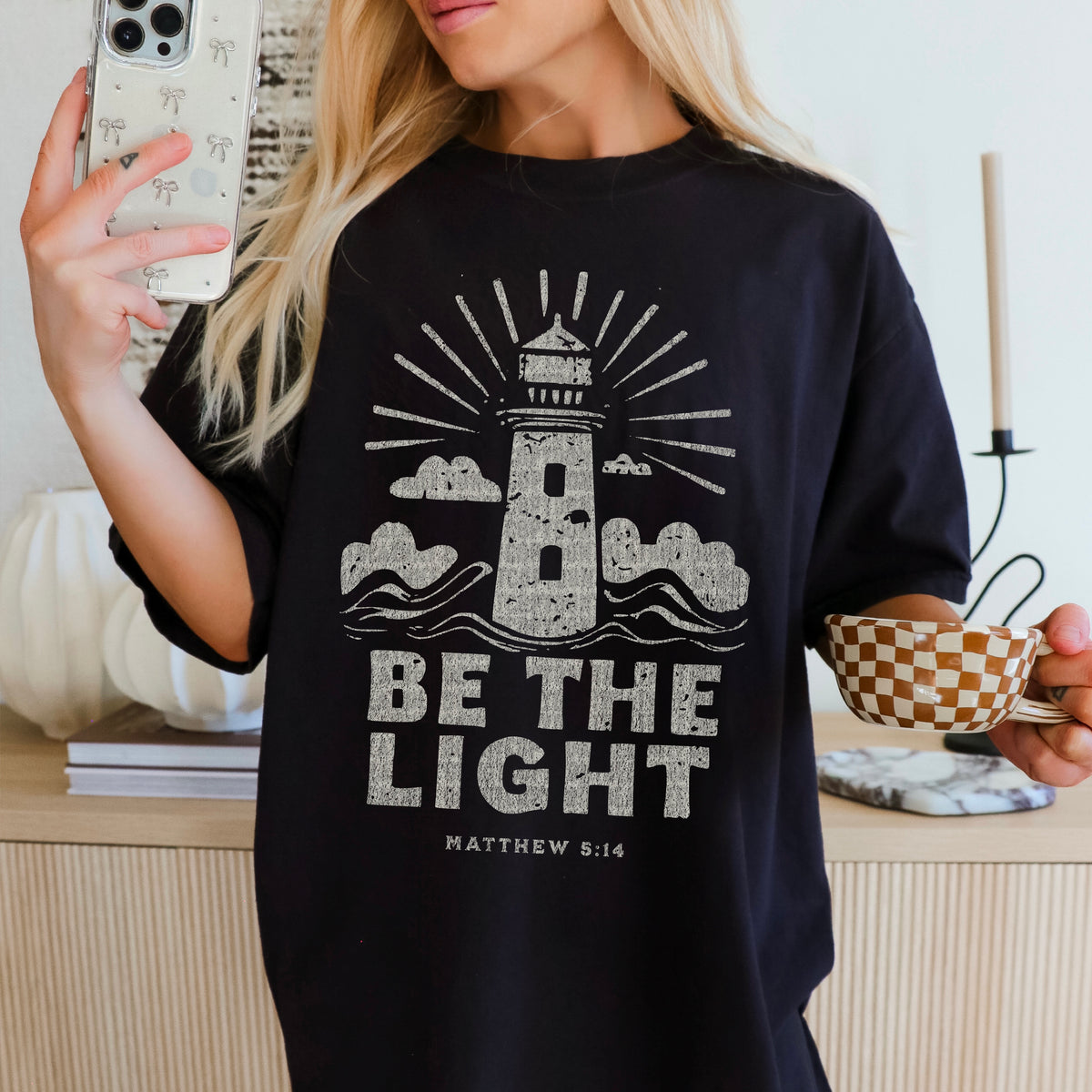 Be the light grey lighthouse 94921 DTF transfer