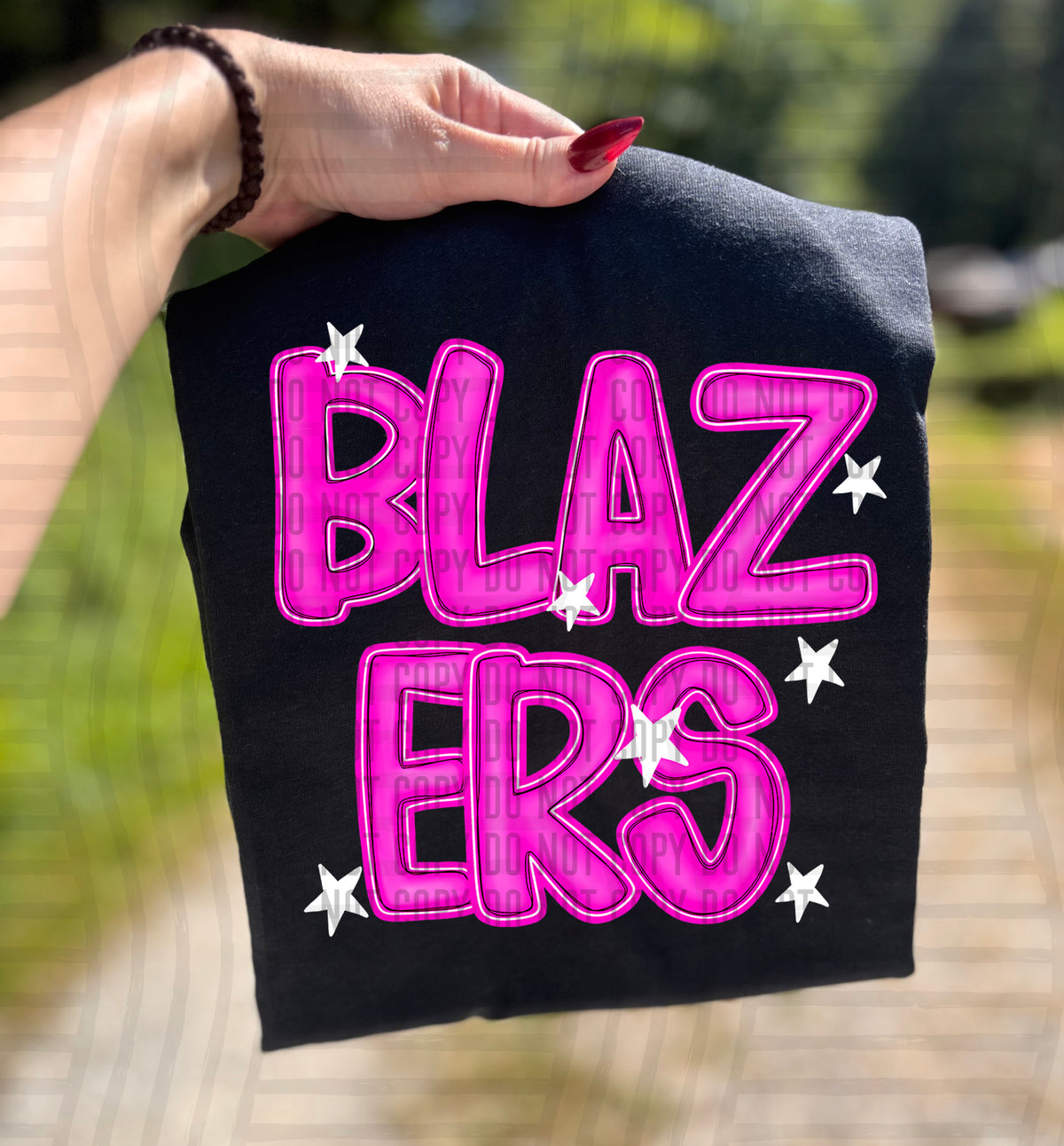 Blazers Pink And Preppy Split 112855 DTF transfer