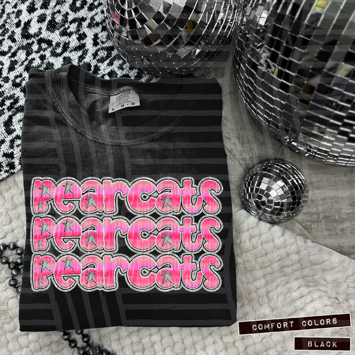 Bearcats Pink Stacked (Caplinger) 101882 DTF transfer