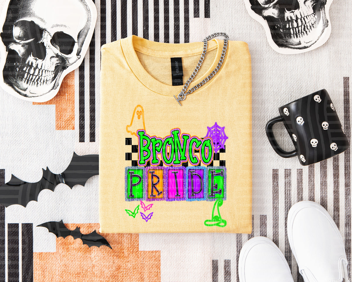 Bronco Pride - Spooky Vibes 108618 DTF transfer