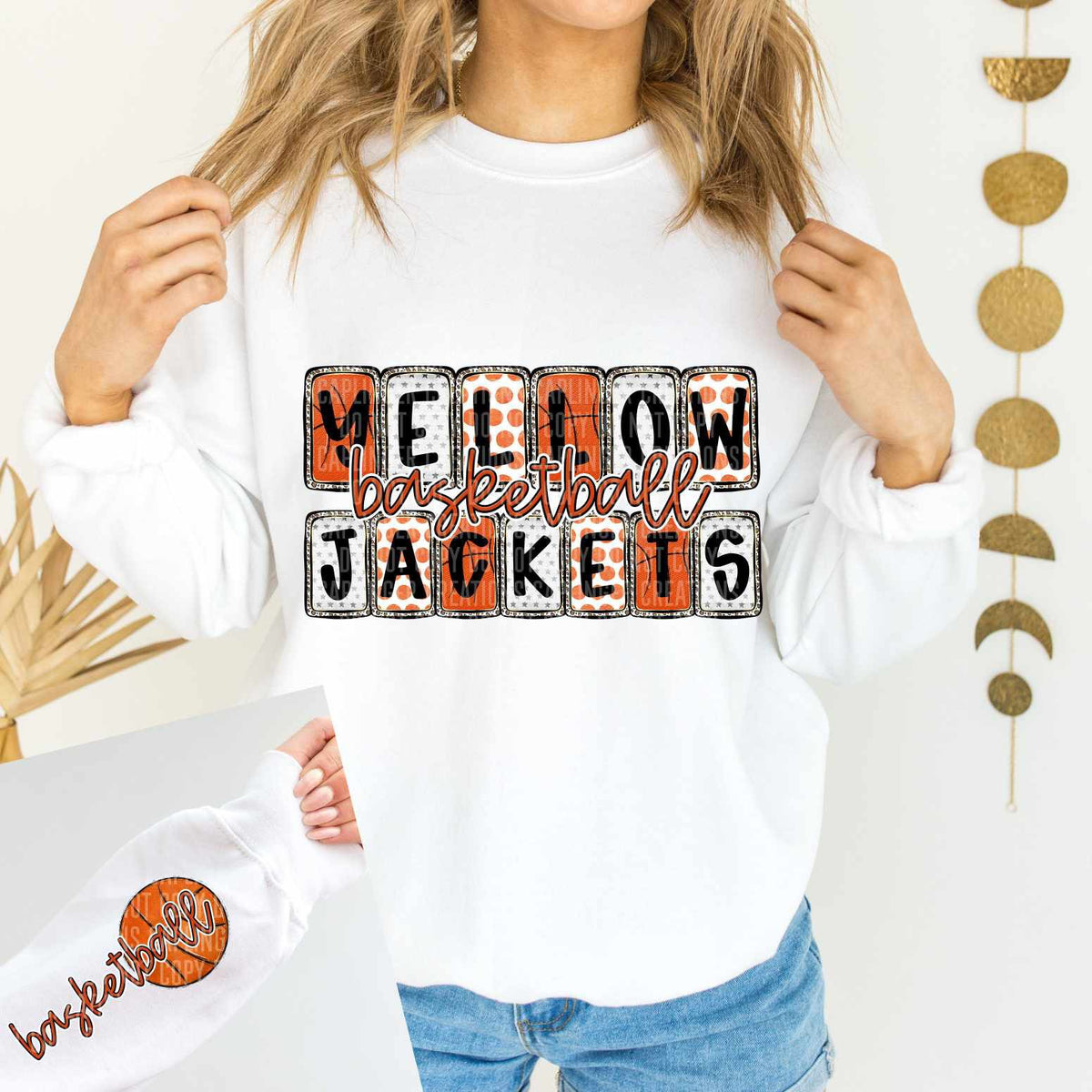 Yellow jackets Basketball FRONT (Caplinger) 82917 DTF transfer