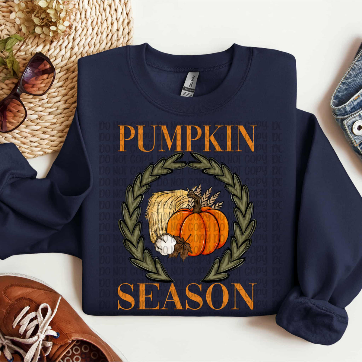 Pumpkin Season greenery (VP) DTF transfer