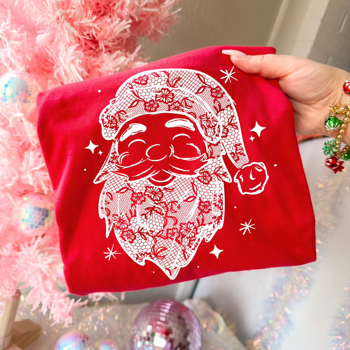Lace Santa (csc) DTF Transfer