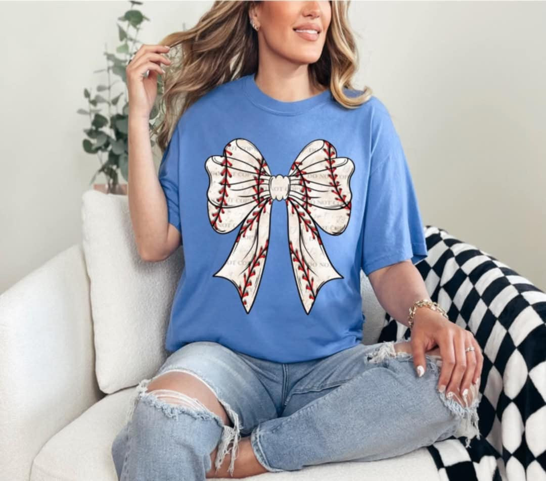 Baseball bow (40E) 92631 DTF transfer