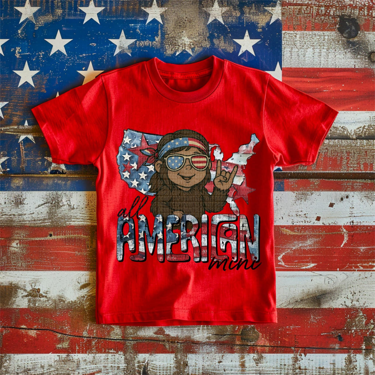 All American mini GIRL (SDD) 97680 DTF transfer