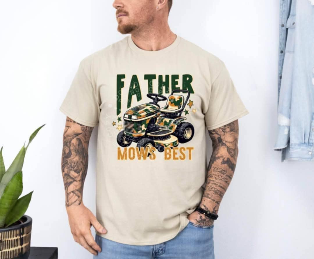 Father mows best (PH) 103612 DTF transfer