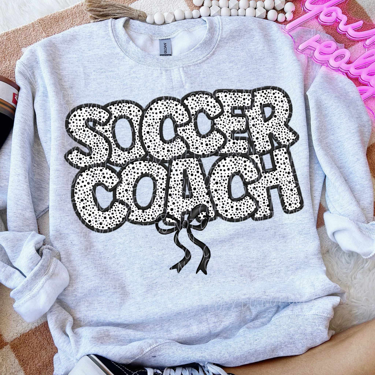 Soccer coach dot filled (CITY) 82295 DTF transfer