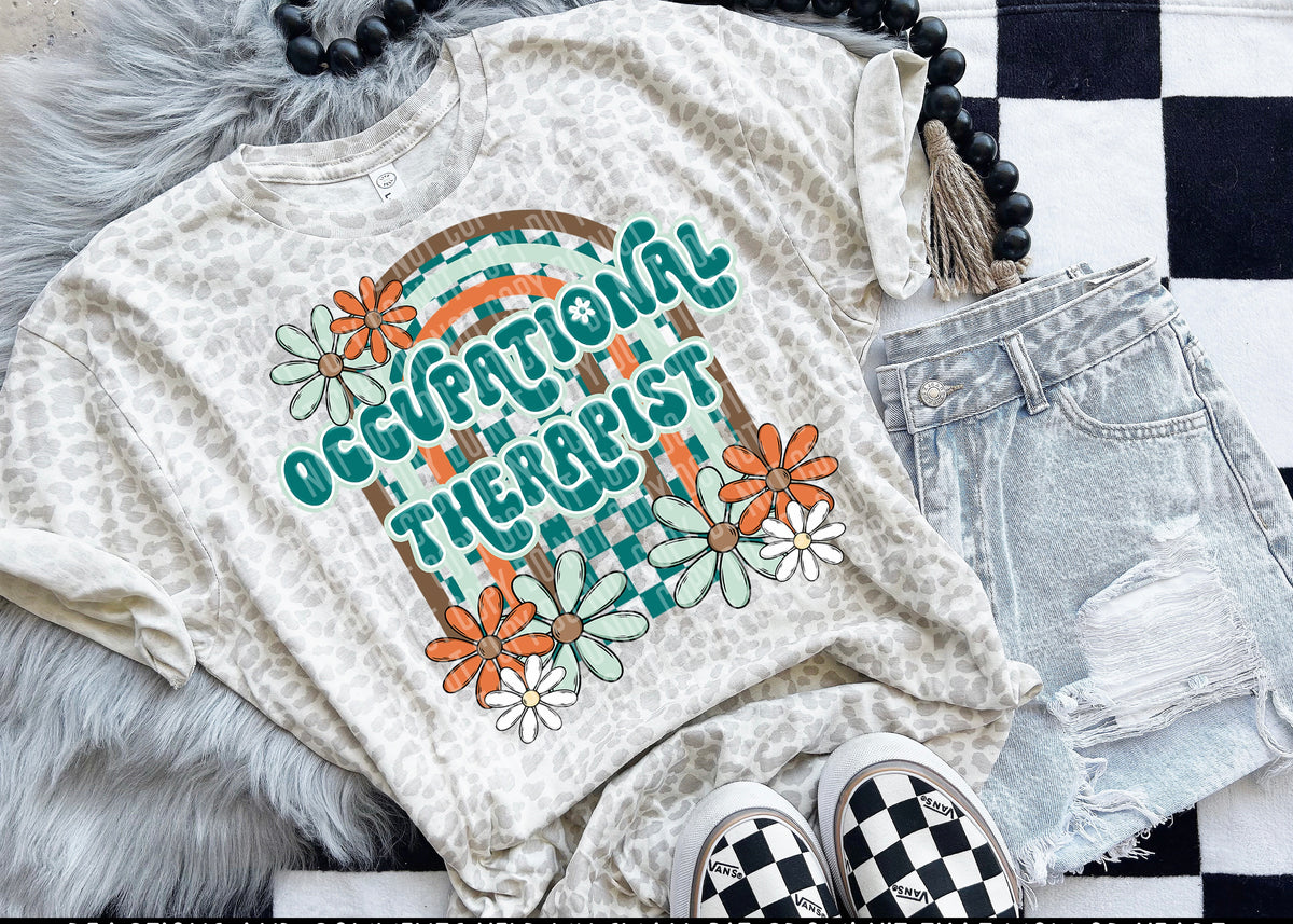 Floral Arch Occupational Therapist 49318 DTF TRANSERS