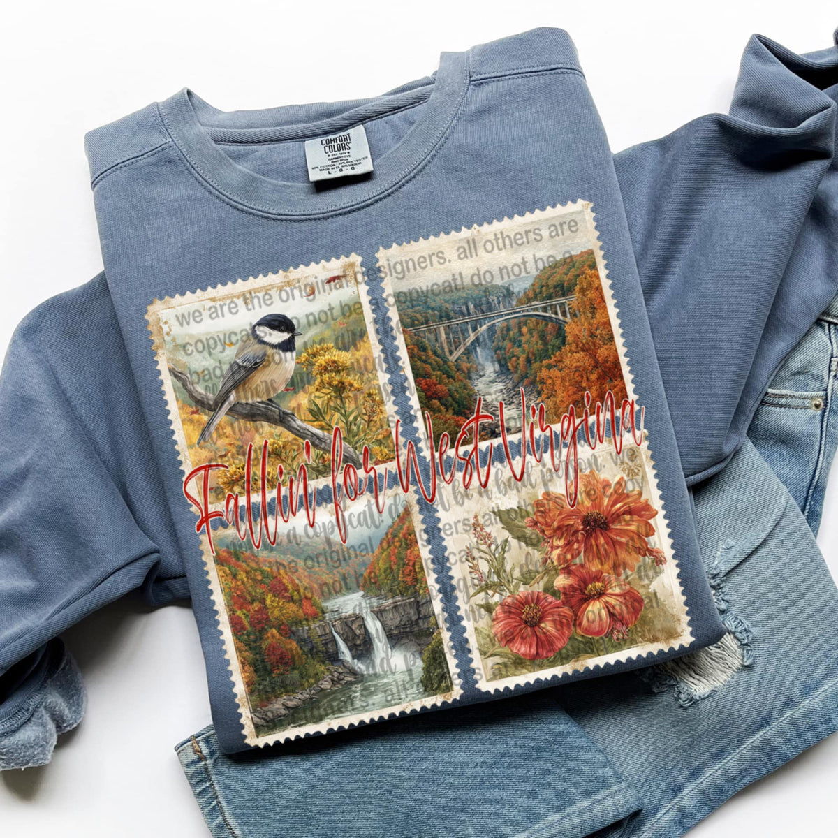 Falling For West Virginia Fall Stamps (TTD) DTF transferr