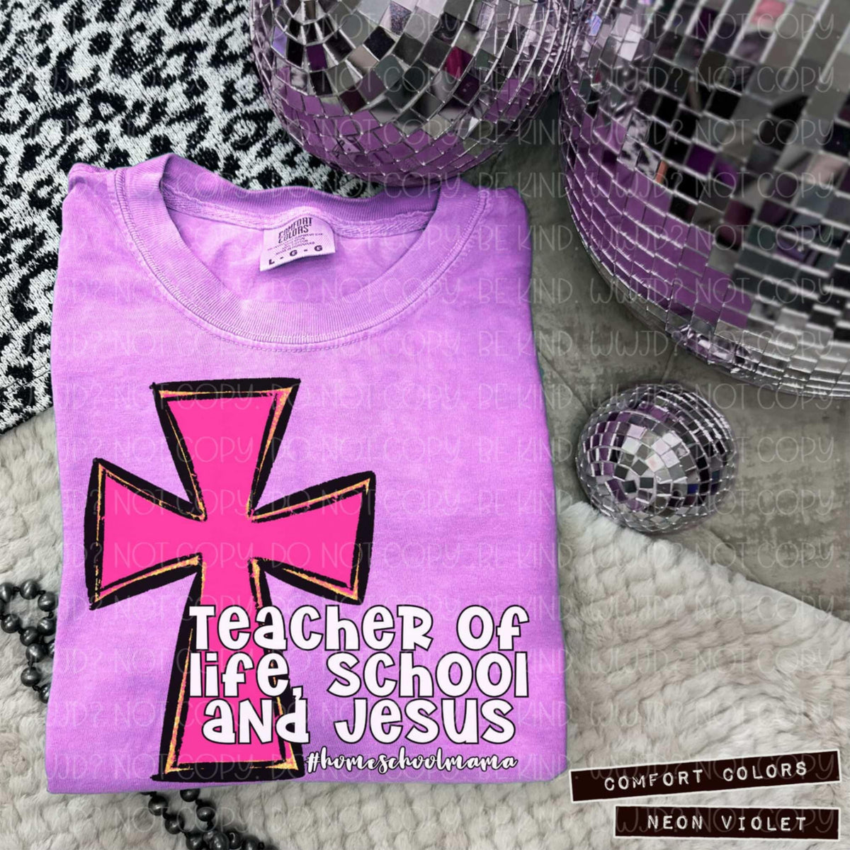 Teacher of life, school, and Jesus (Vehement) 99121 DTF transfer