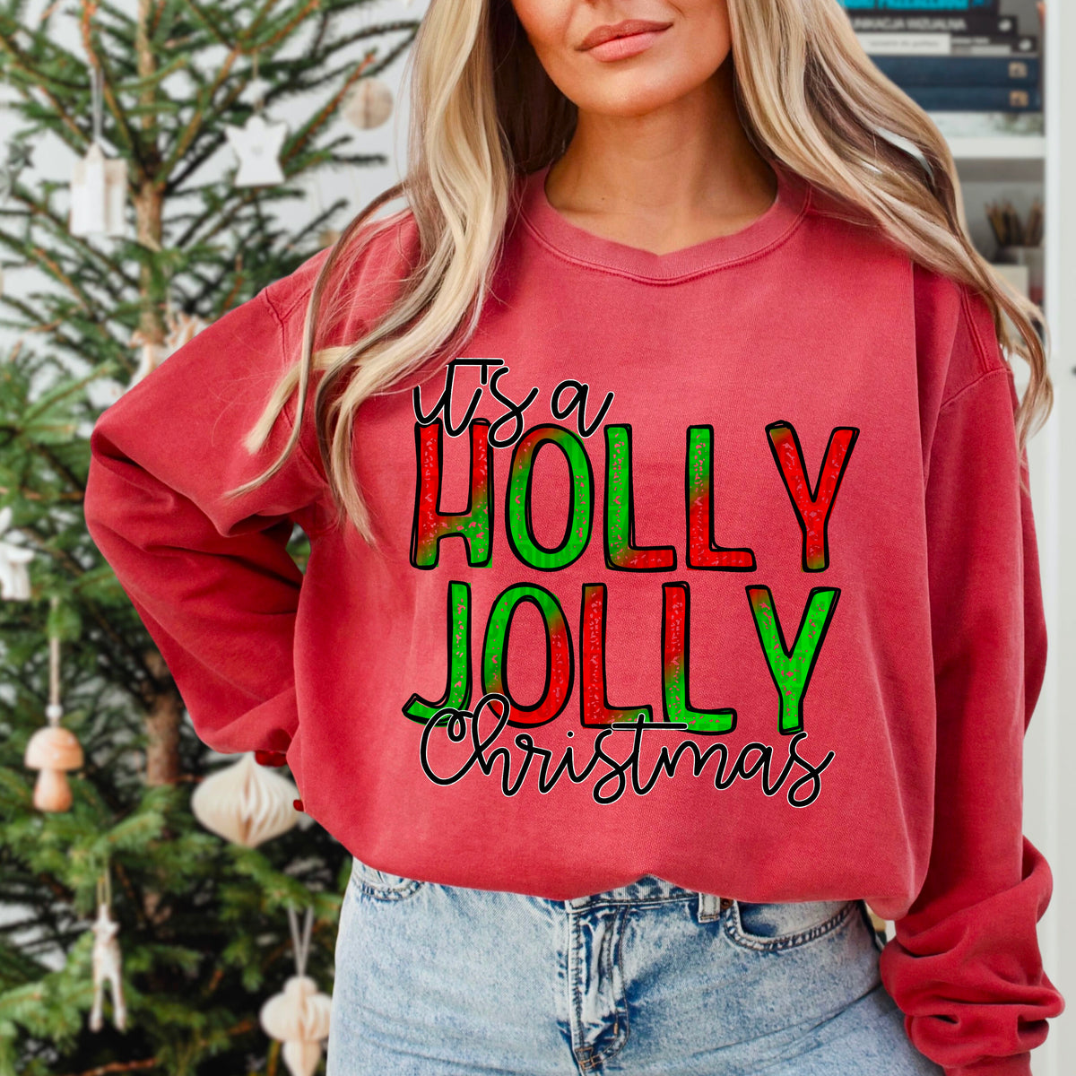 It’s a Holly jolly Christmas 103370 DTF transfer