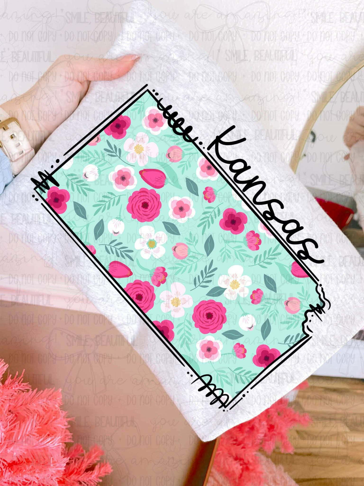 Kansas Floral State (Carter) DTF Transfer
