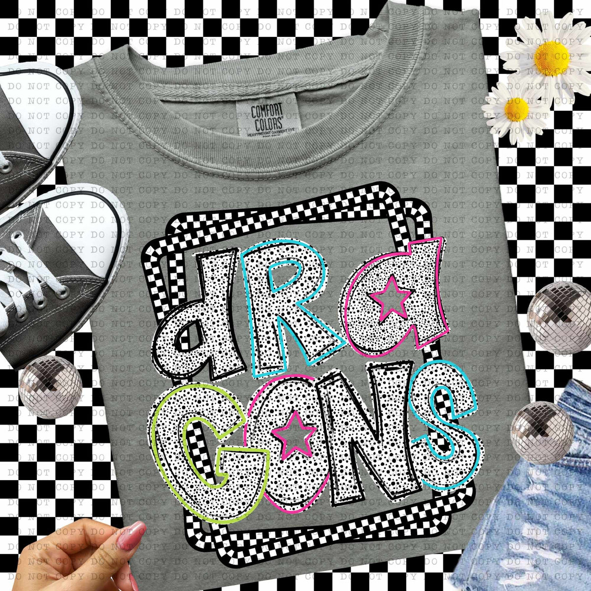 Dragons Dalmatian filled mascots (ECHT) 55131 DTF transfer