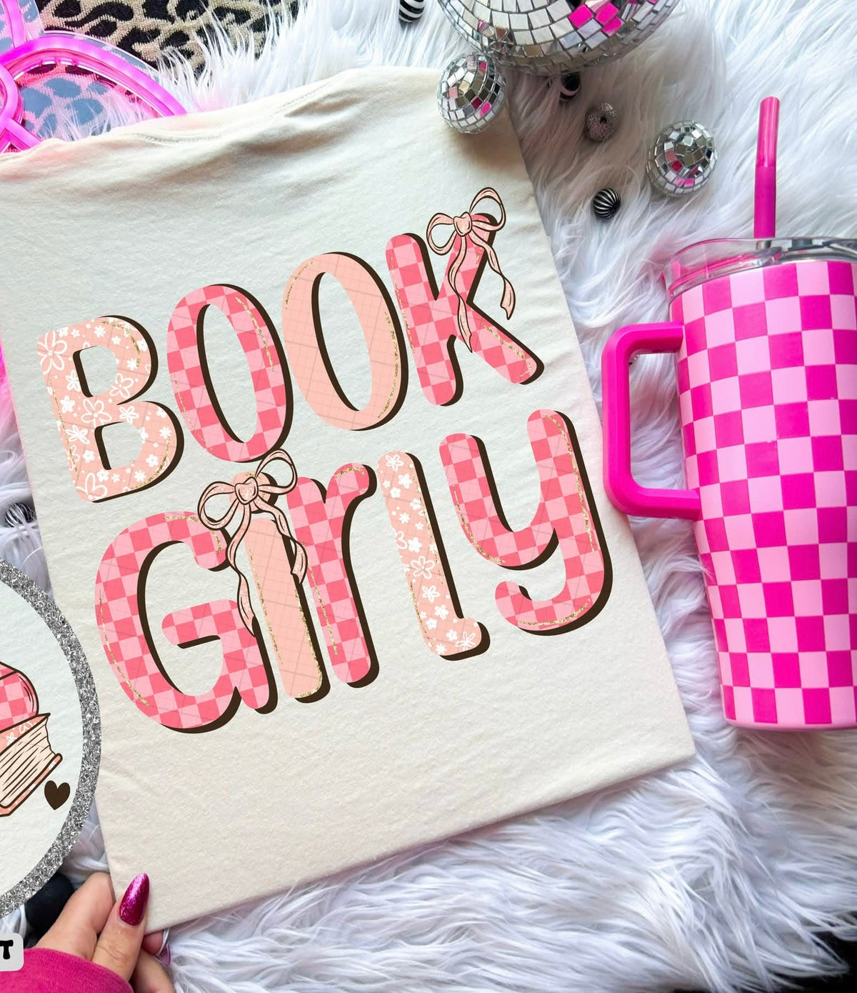 Book girly (linda) DTF Transfer