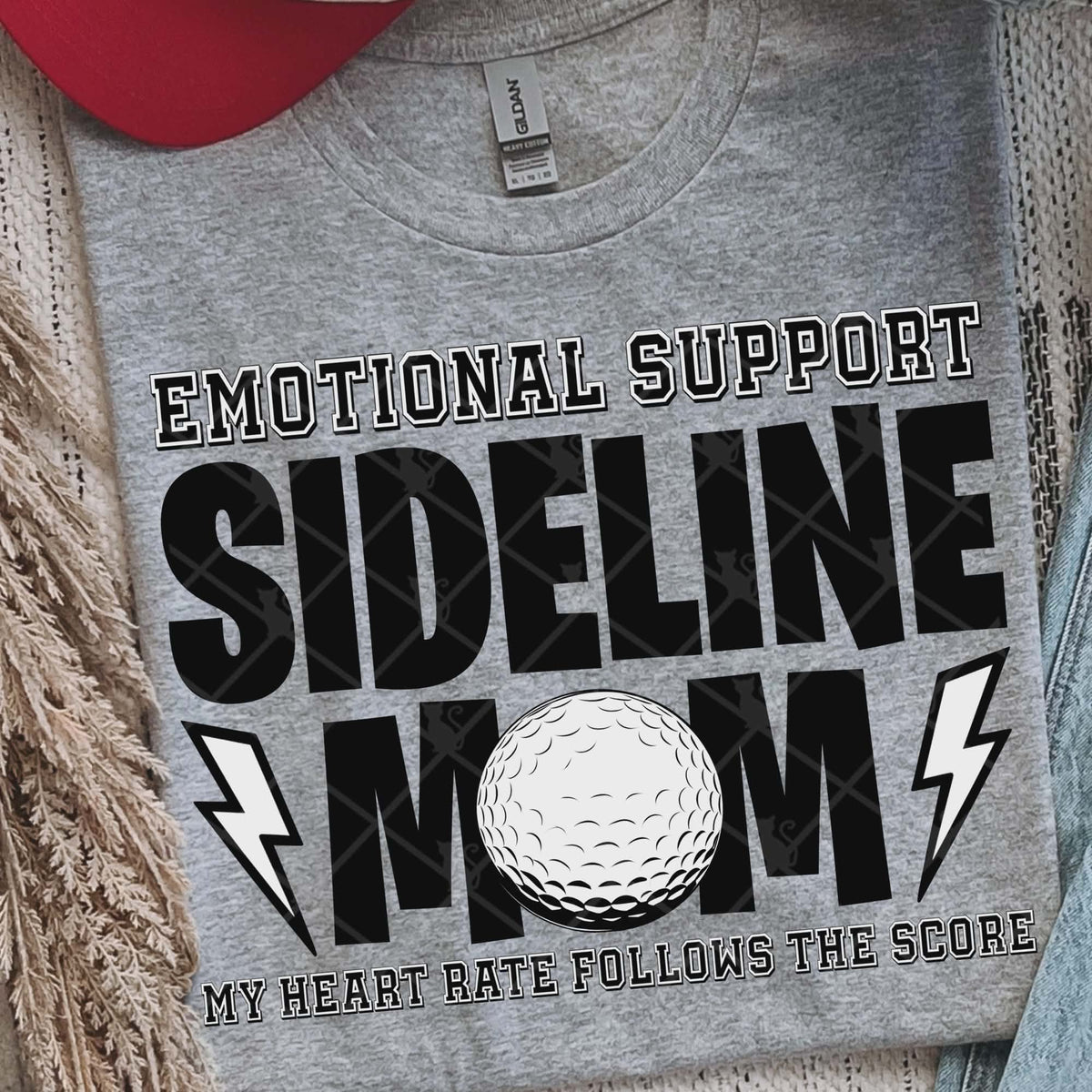 Sideline Mom Golf (Ttd) DTF Transfer