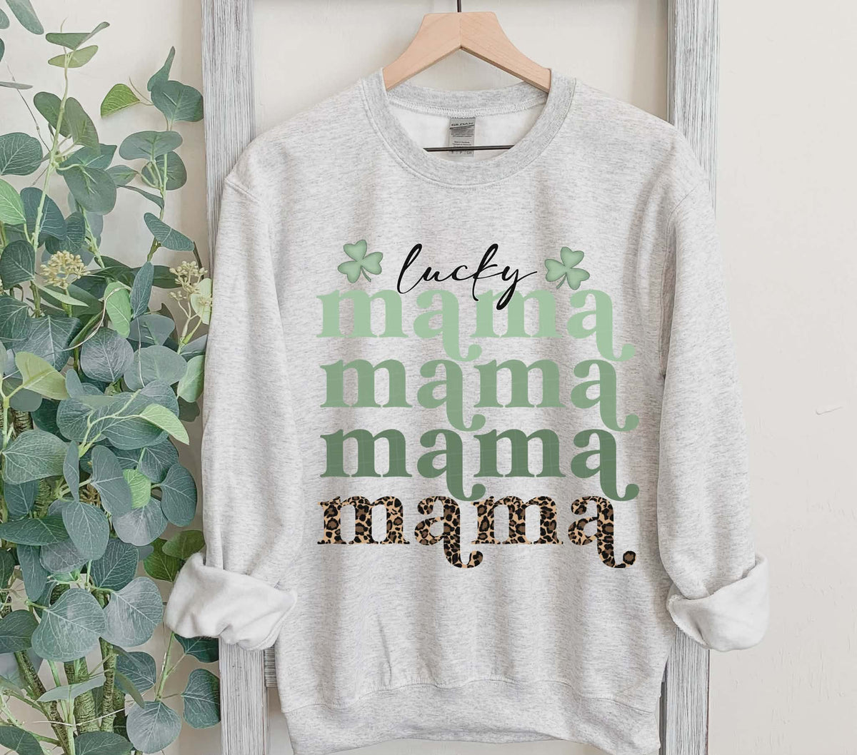 Lucky Mama stacked leopard (LINDA) DTF transfer