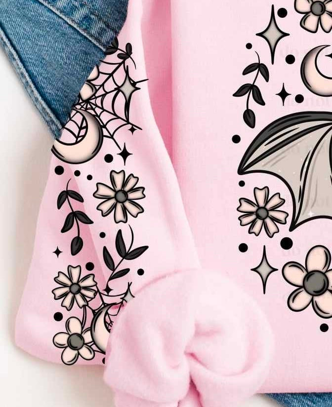 Celestial bat sleeve (CSC) 55177 DTF transfer