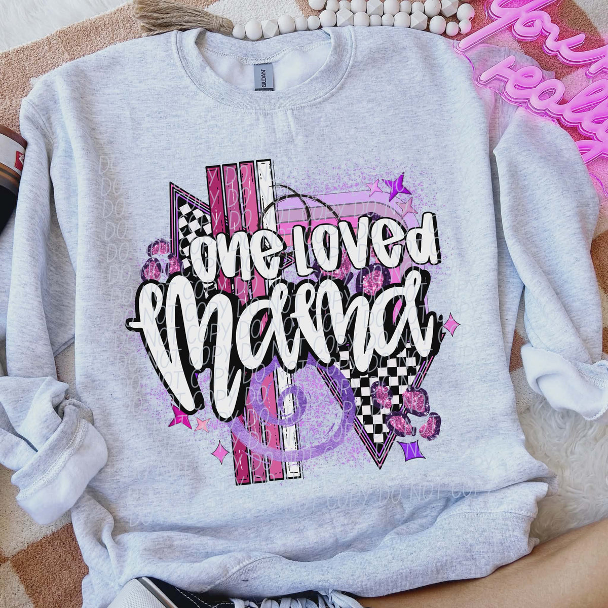 One loved mama (city) DTF transfer