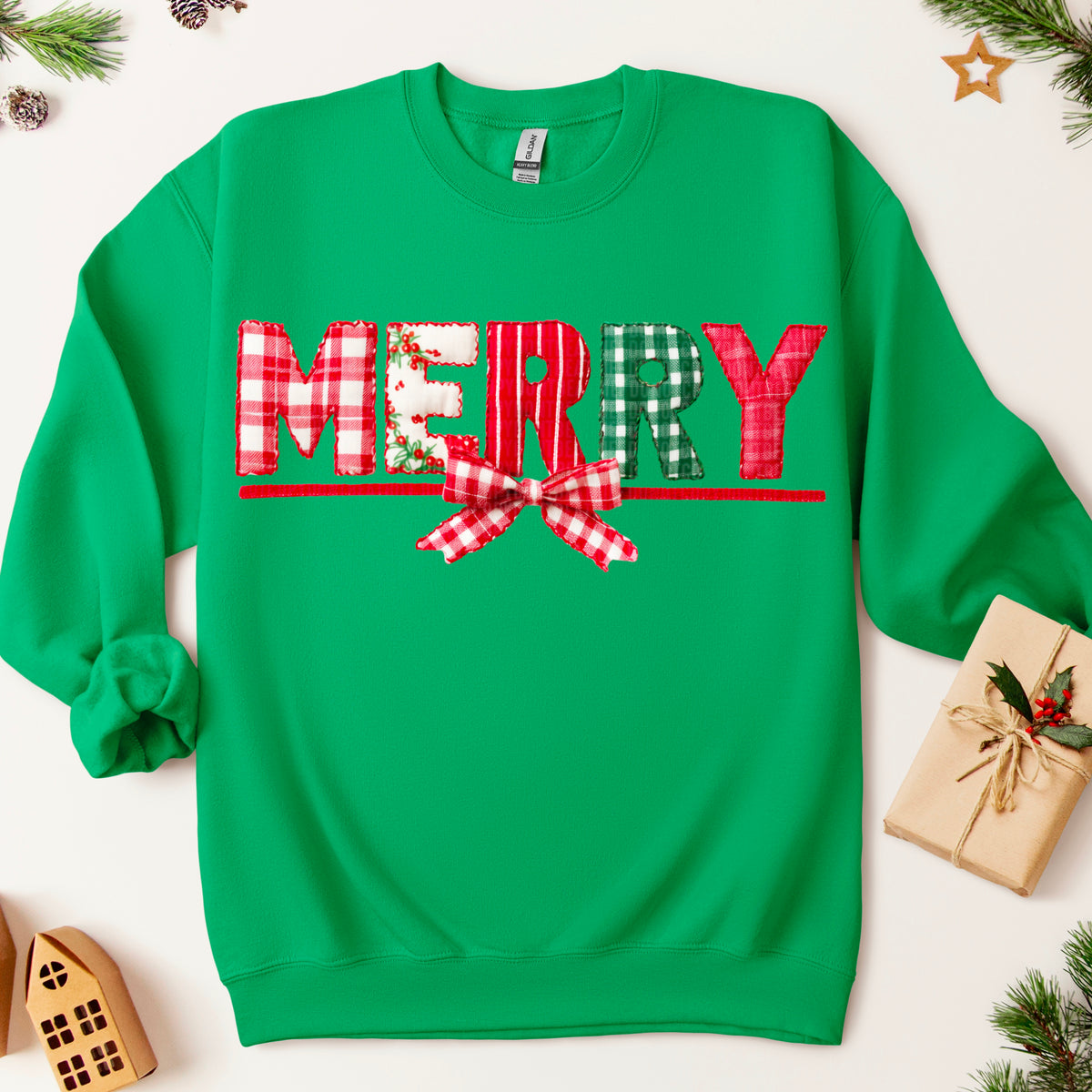 Merry Faux Fabric 113225 DTF transfer