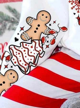 gingerbread and cake sleeve (CSC) 64083 DTF transfer