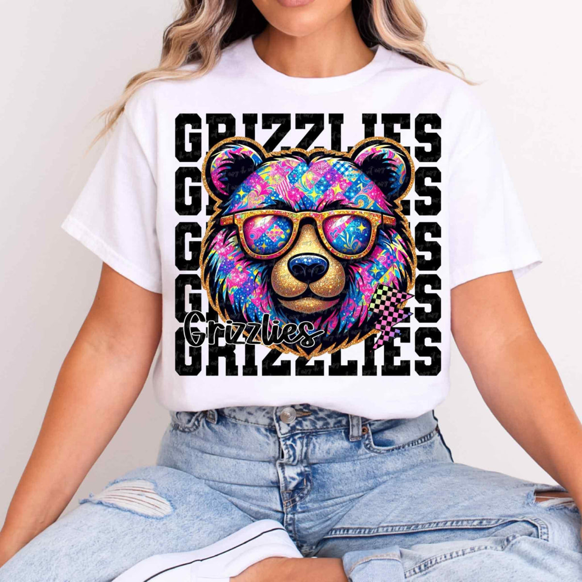 Grizzlies Stacked Exclusive (Virgo) 109061 DTF transfer