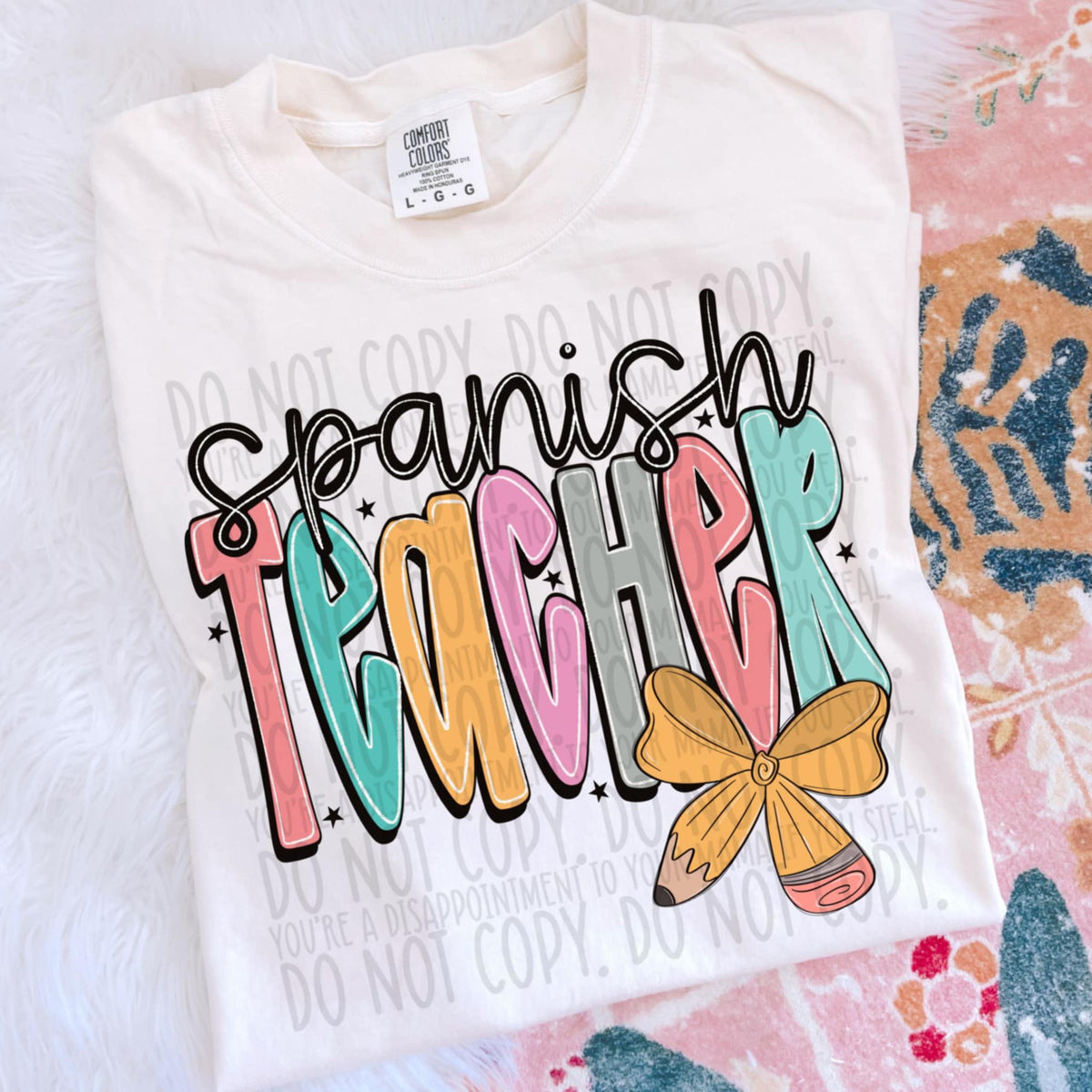 Spanish teacher with bow (SWD) 107250 DTF transfer