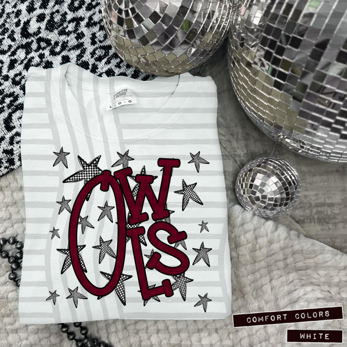 Maroon Staggered Mascots (Caplinger)