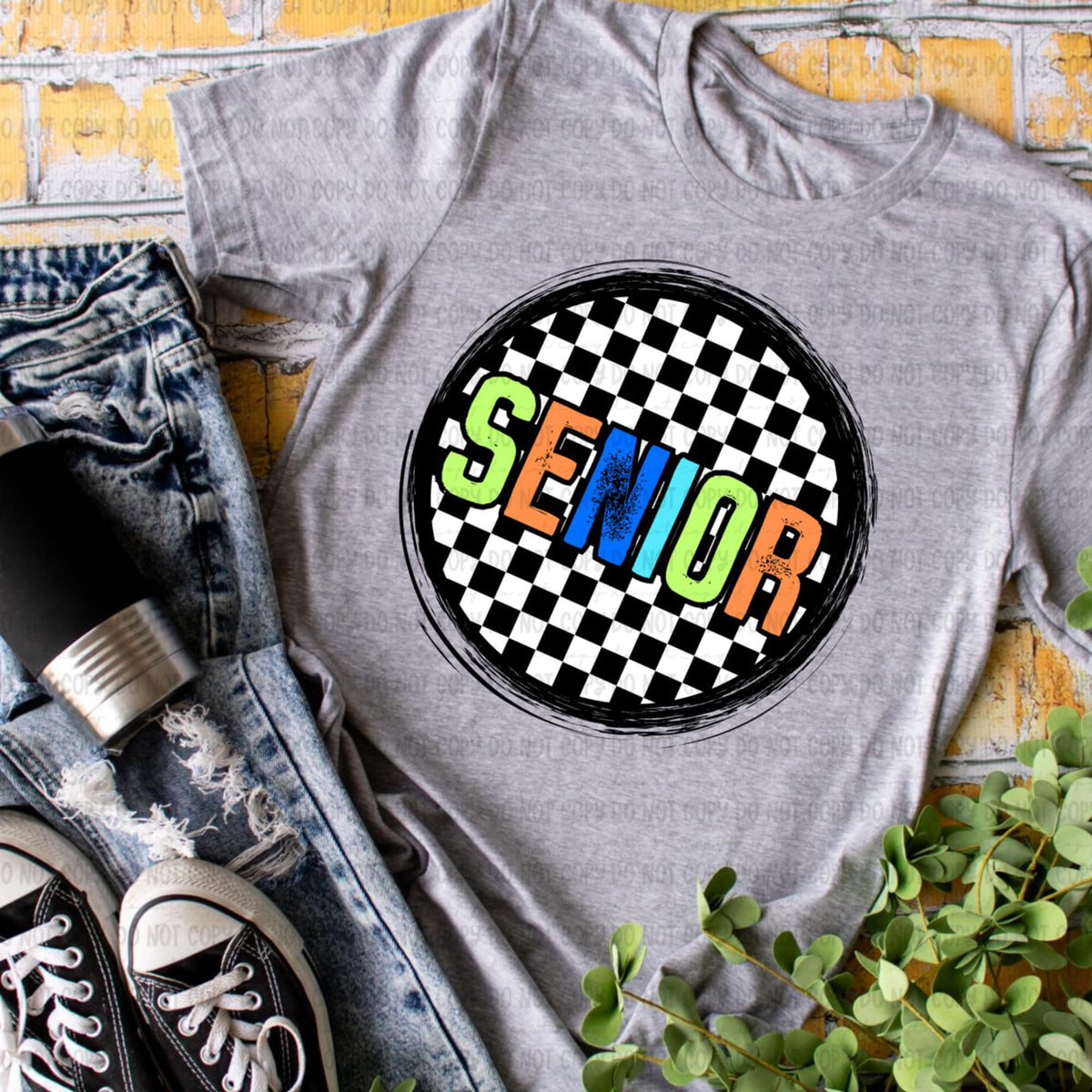 Senior retro circle BOY 106591 DTF transfer