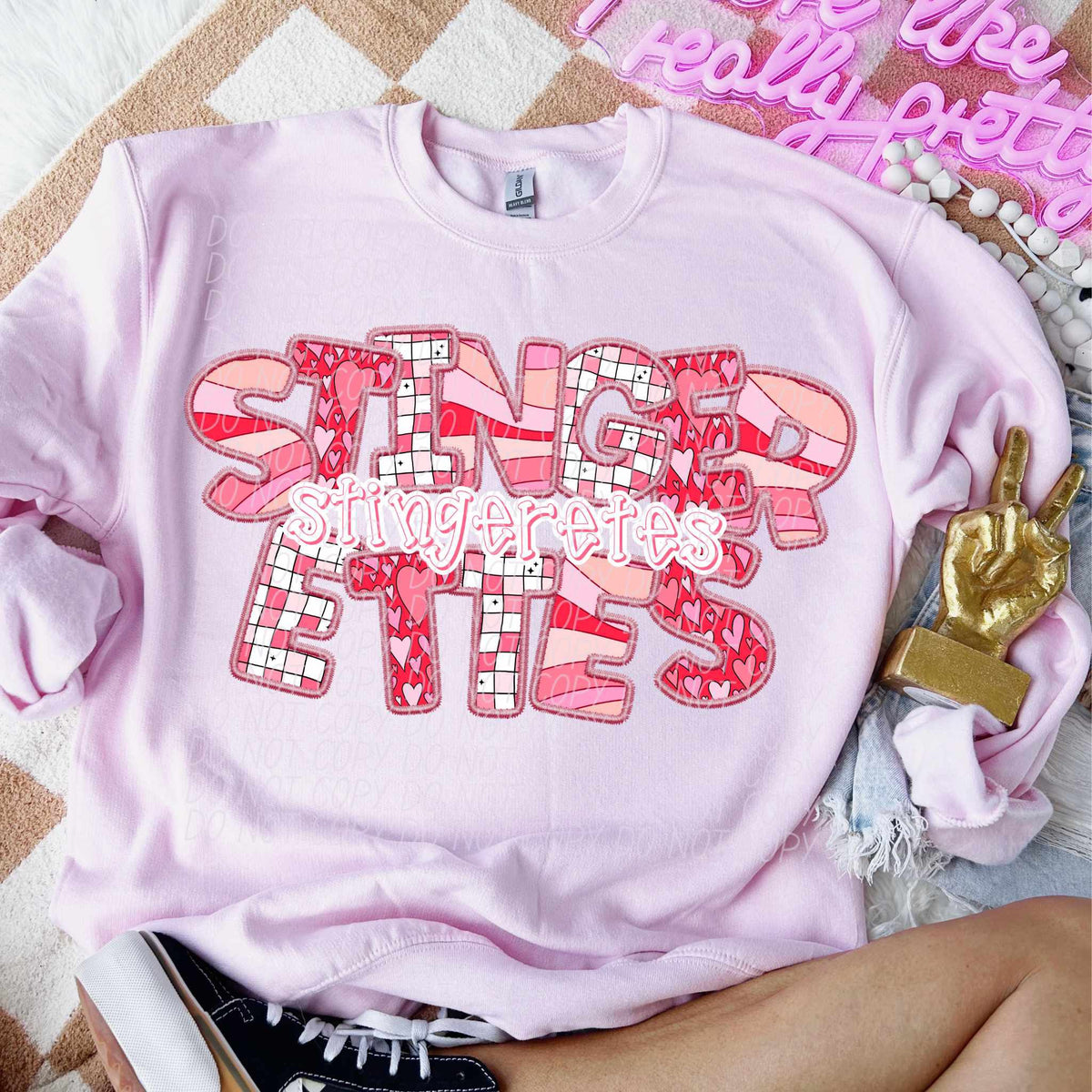 Stingerettes pink groovy (CITY) 80545 DTF transfer
