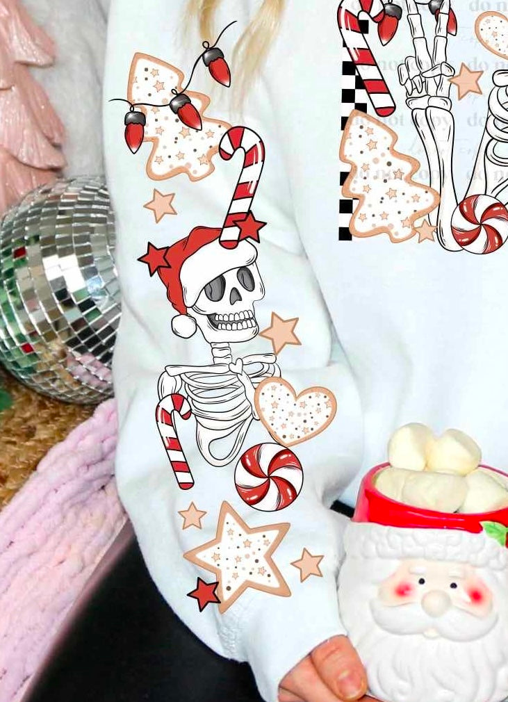 Christmas junkie sleeve (CSC) 55607 DTF transfer