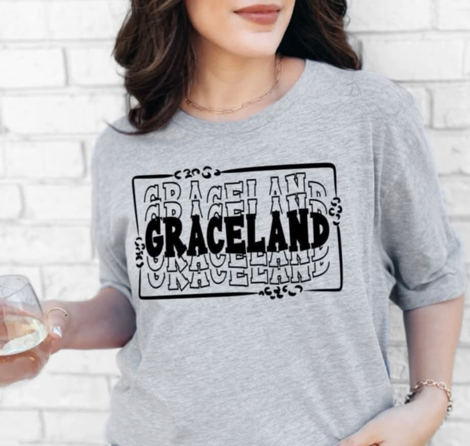 Graceland stacked with frame (S&G) 98781 DTF transfer