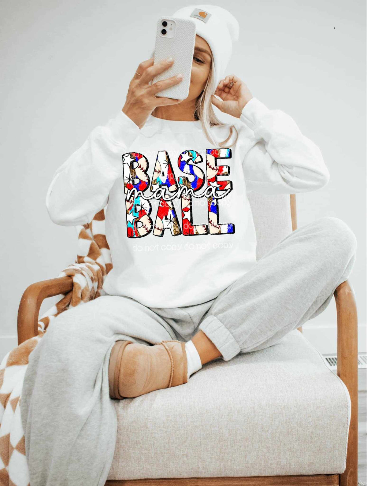 Baseball mom 82712 DTF transfer