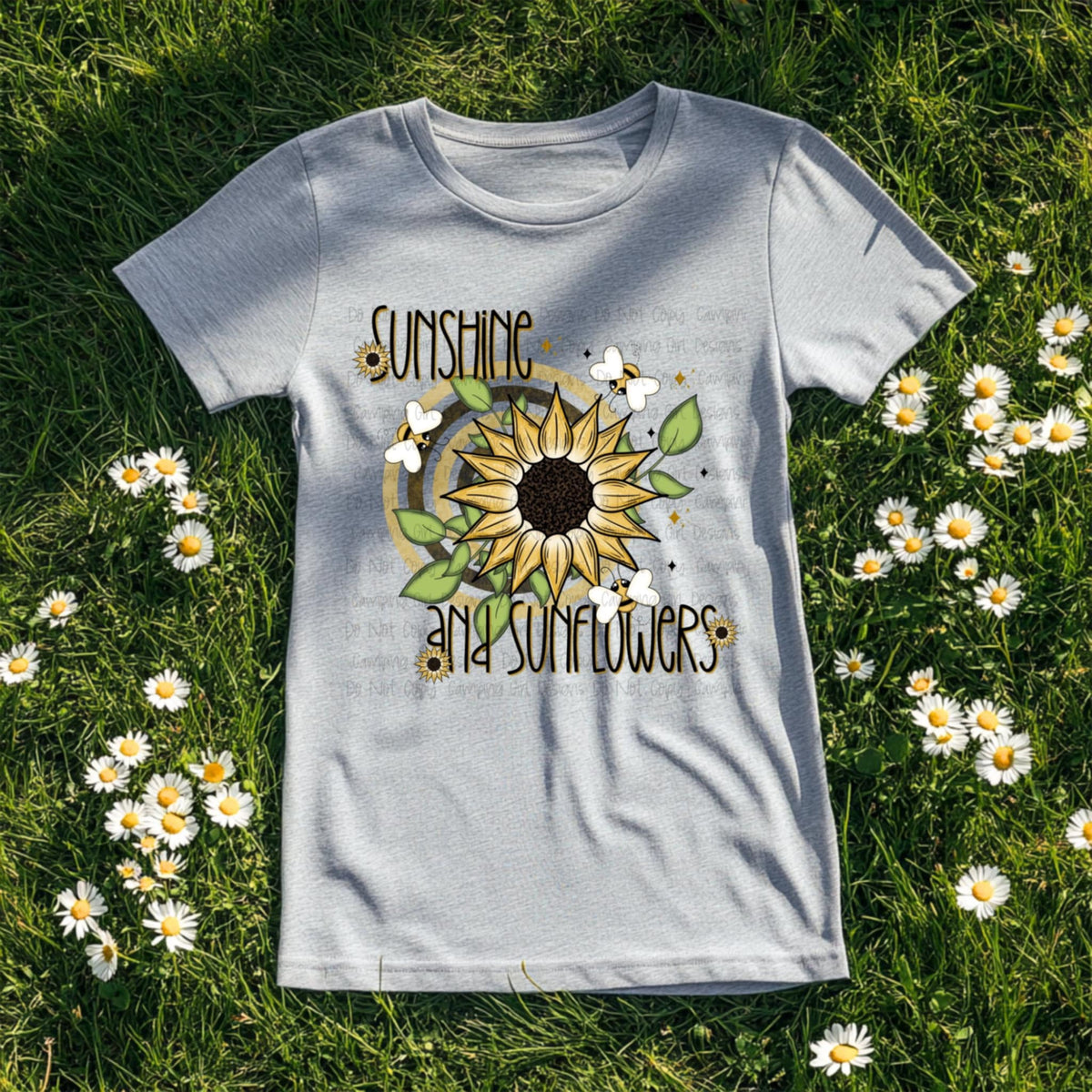 Sunshine and sunflowers 106077 DTF transfer