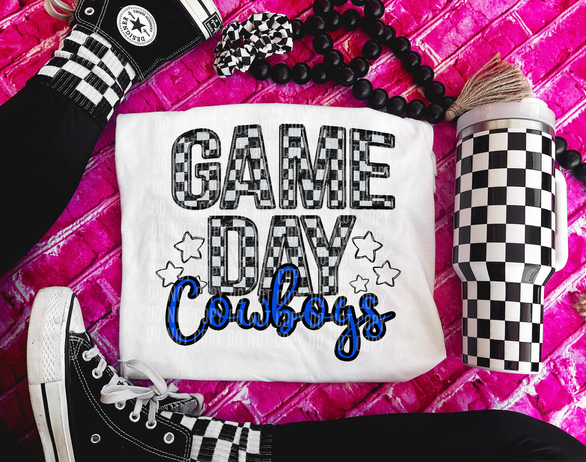 Game Day cowboys (blue) 30890 DTF transfers