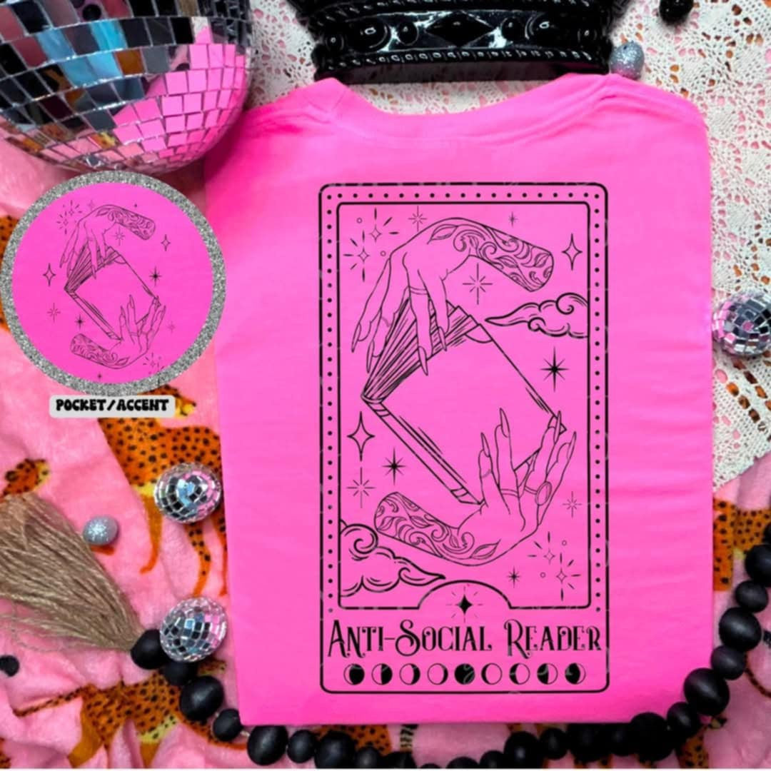 Anti social reader card BACK (ABD) 95968 DTF transfer