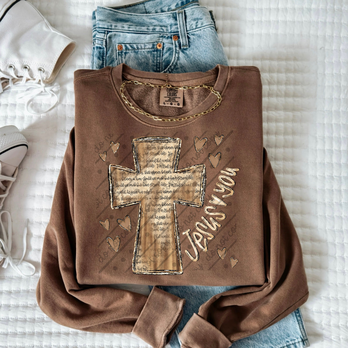 Jesus heart you cross (OHDD) DTF transfer