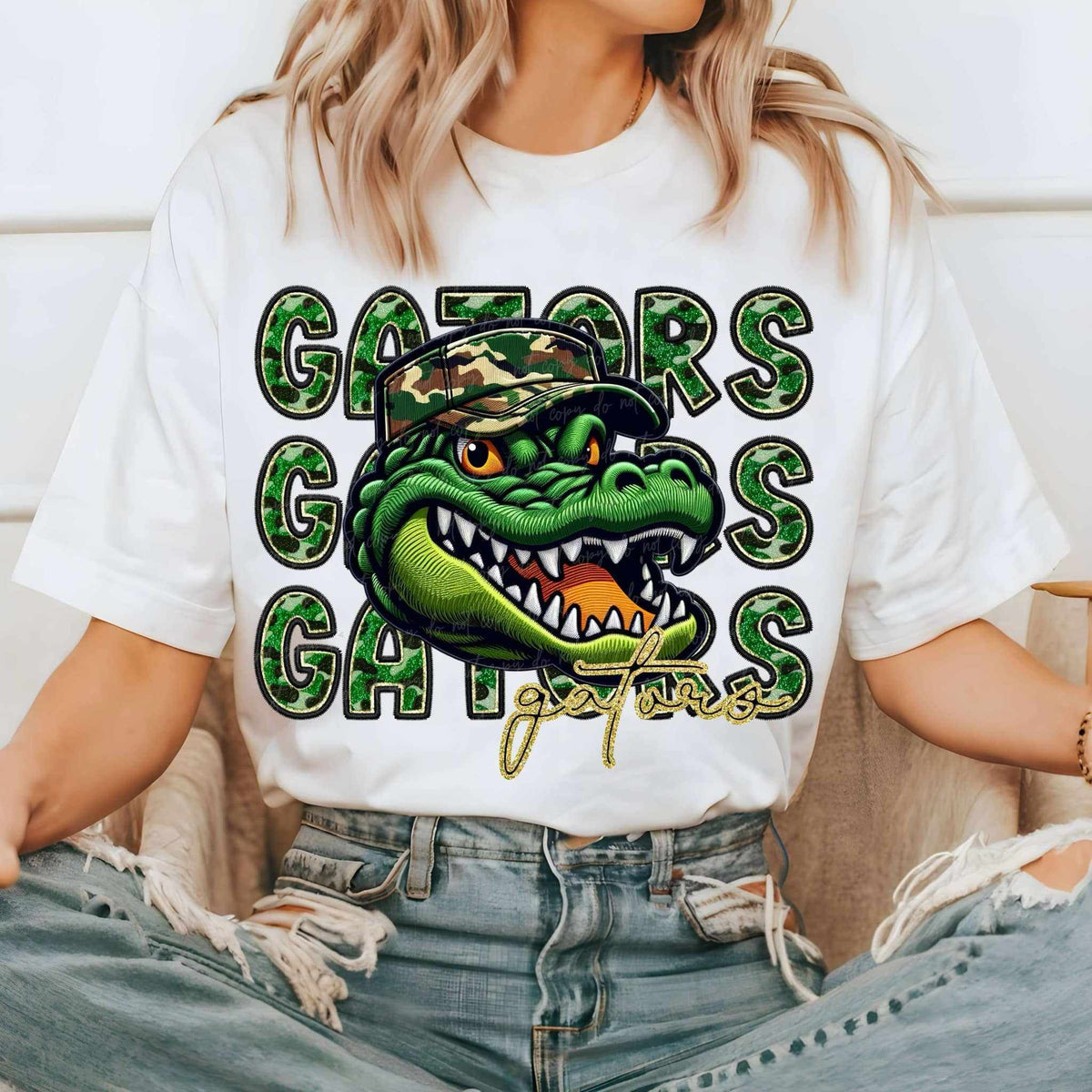 Gators camo stacked (VIRGO) 70556 DTF transfer