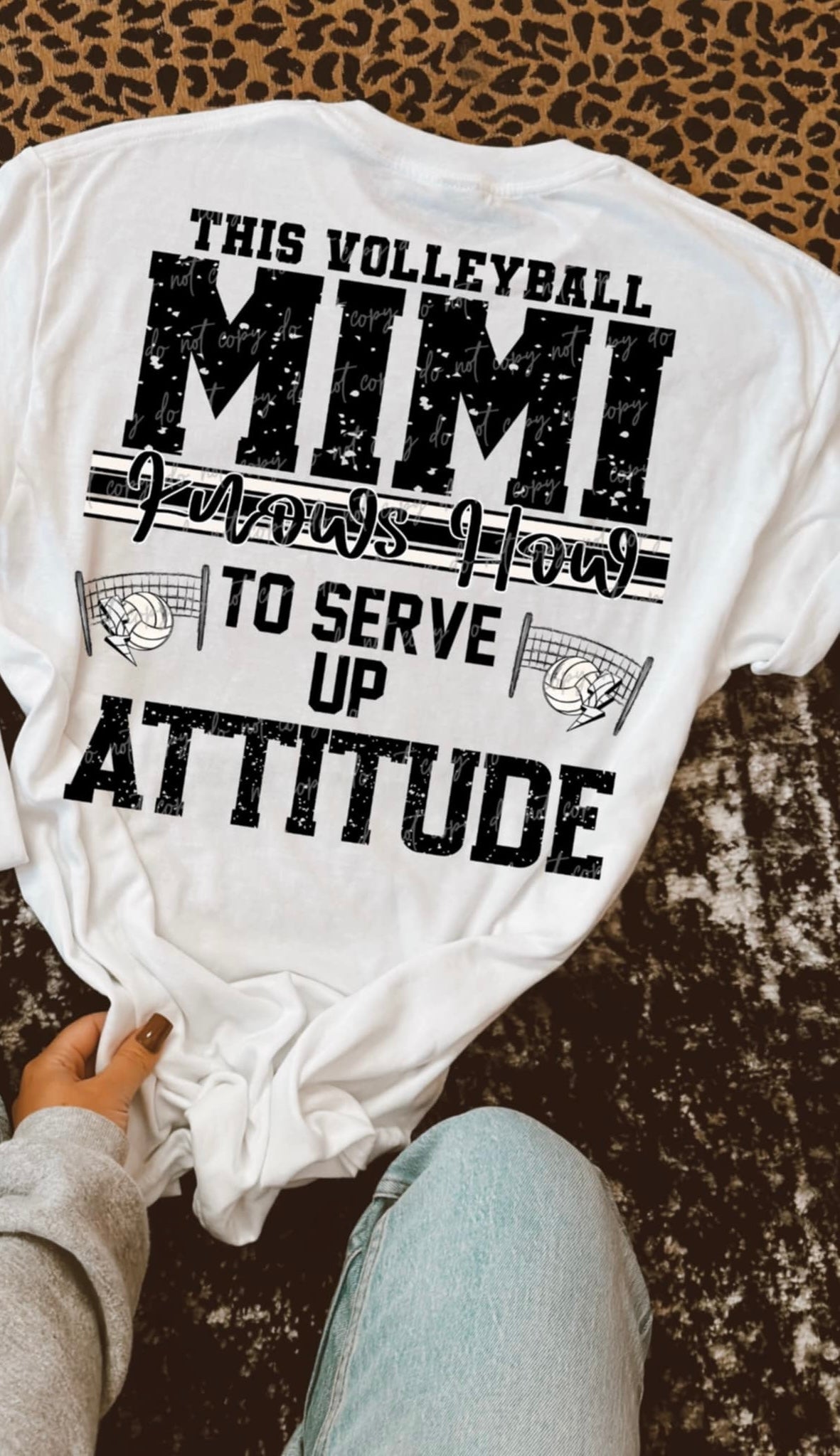 This volleyball Mimi knows how to serve up attitude (VIRGO) 90570 DTF transfer