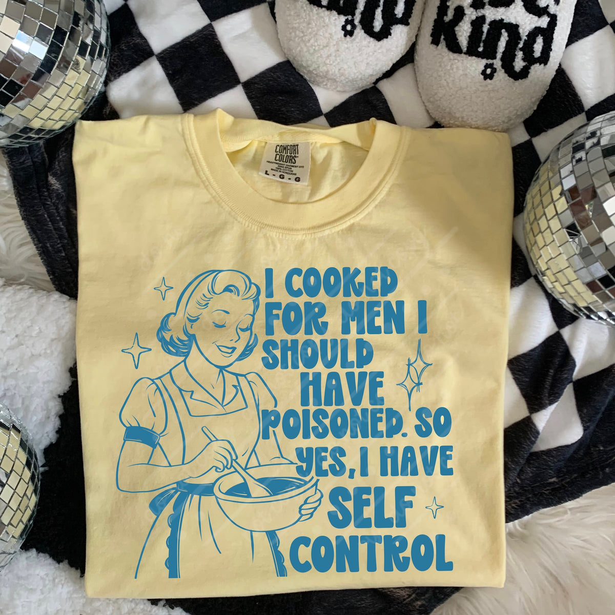 Cooked for men I should have poisoned blue (scarlow) DTF transfer