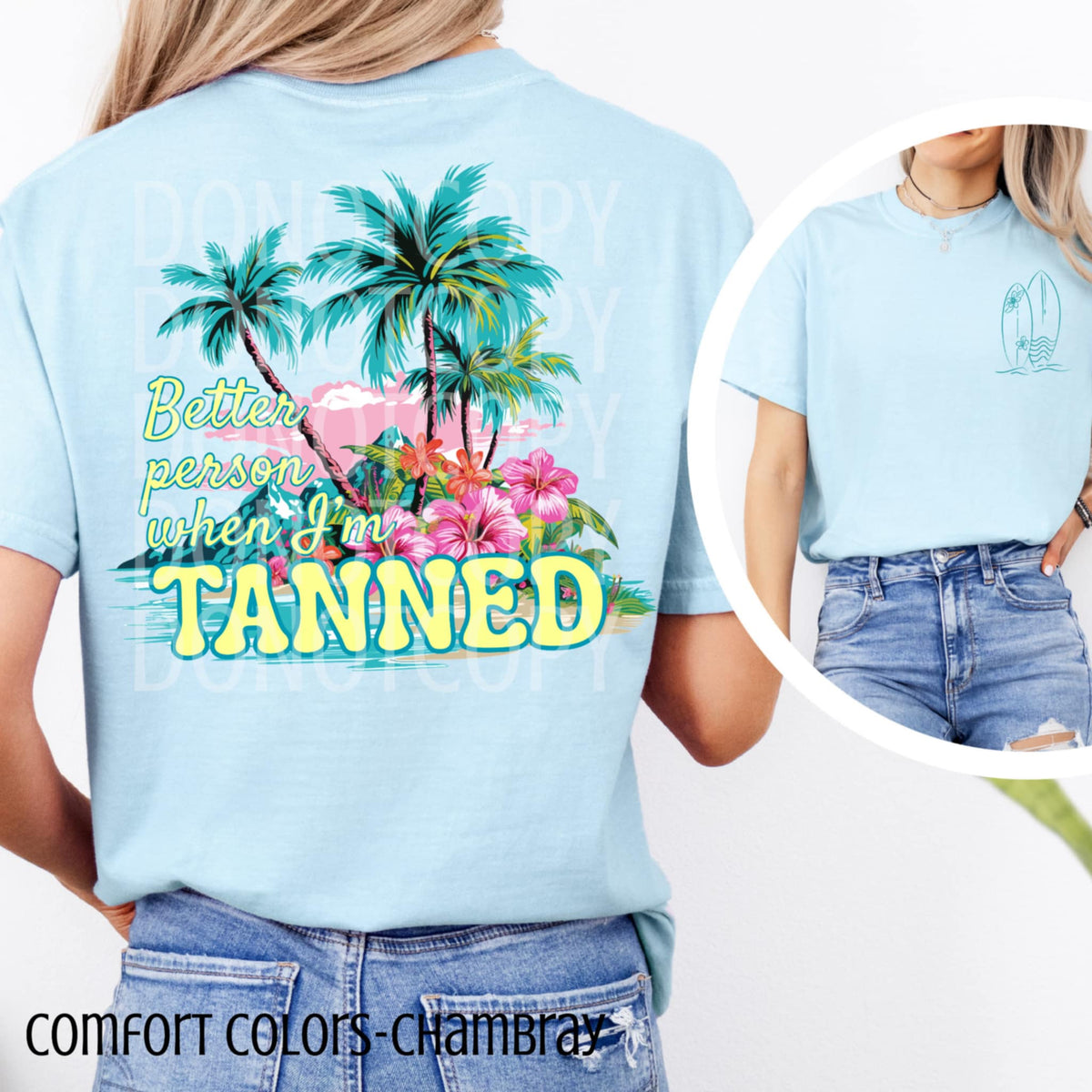 Better person when I’m tanned BACK (CSG) 103197 DTF transfer