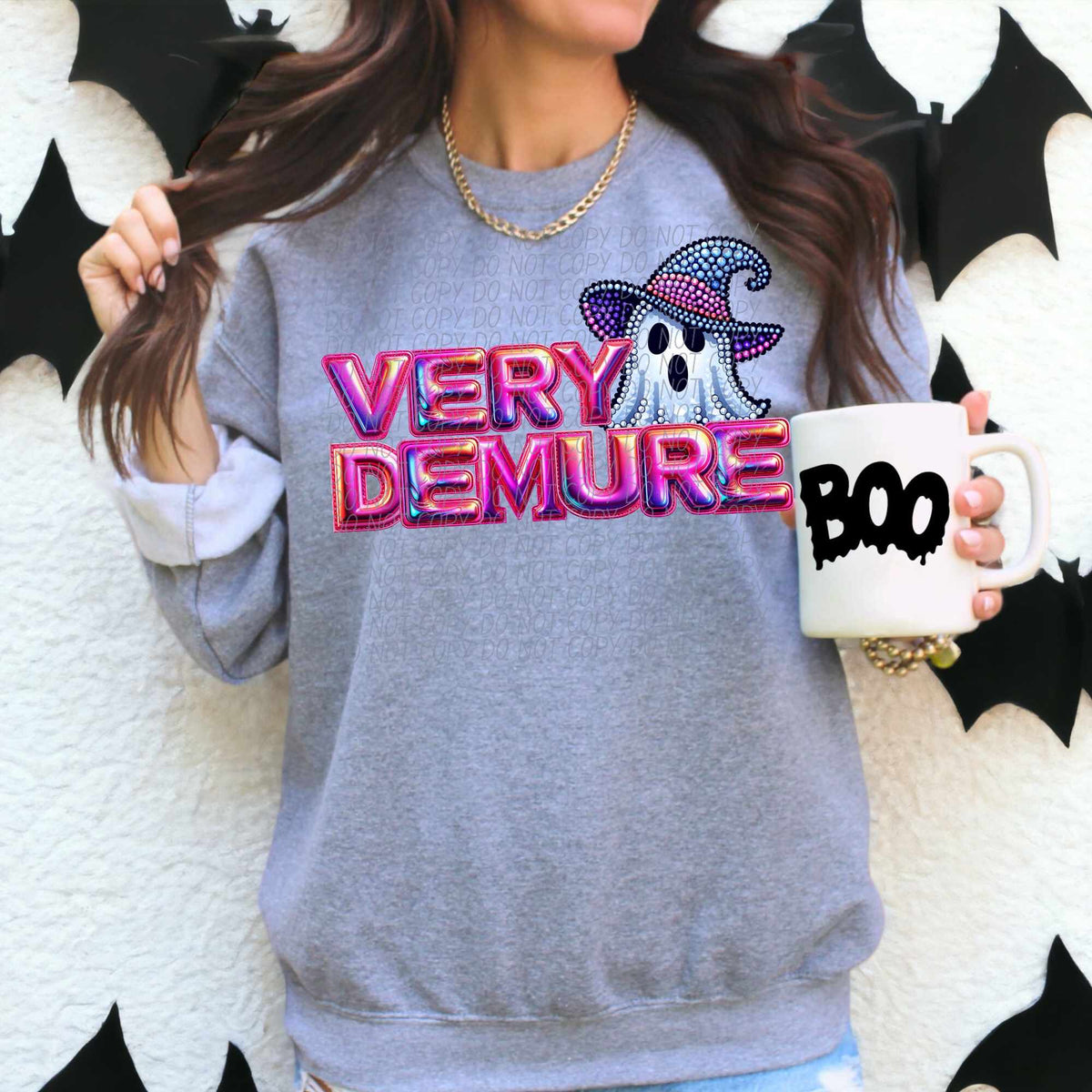 Very demure ghost (CITY) 55908 DTF transfer