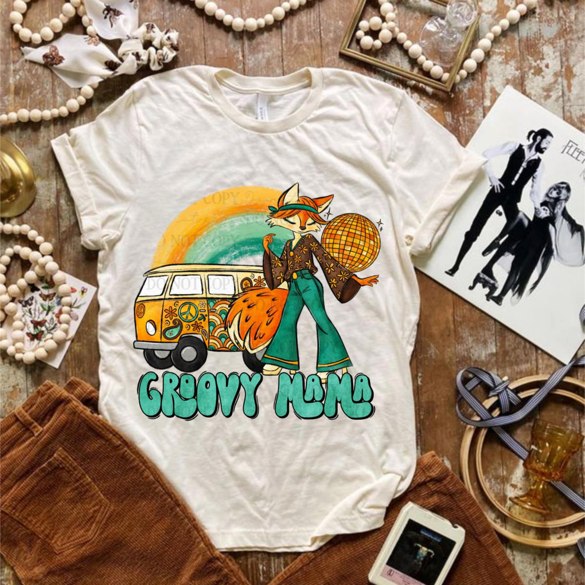 Groovy mama blue font (ABD) 93176 DTF transfer