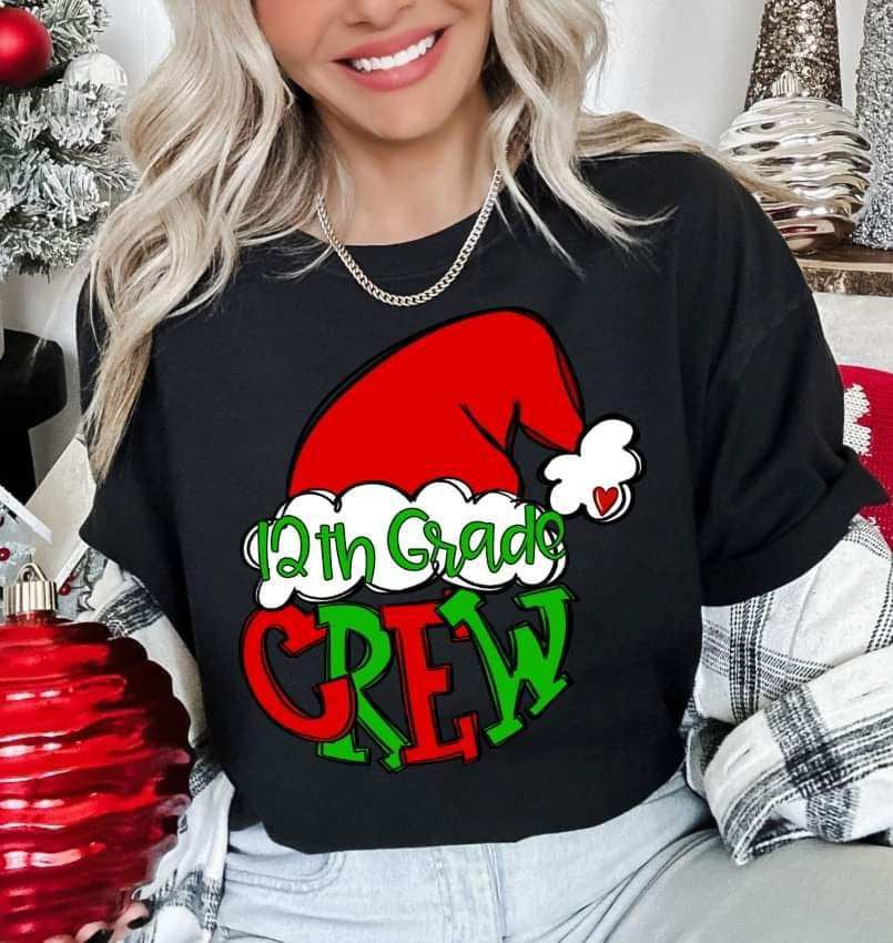 12th grade crew Santa hat (S&G) 70399 DTF transfer