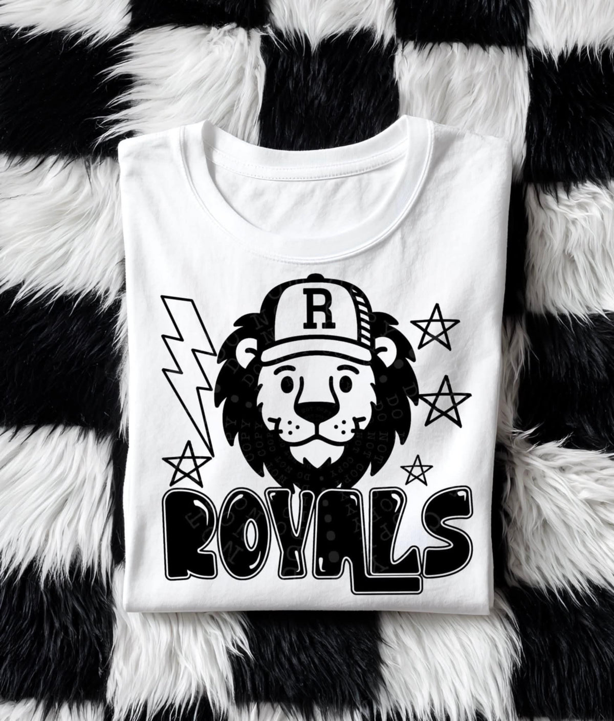 Royals Mascot BLACK (C’s) DTF transfer