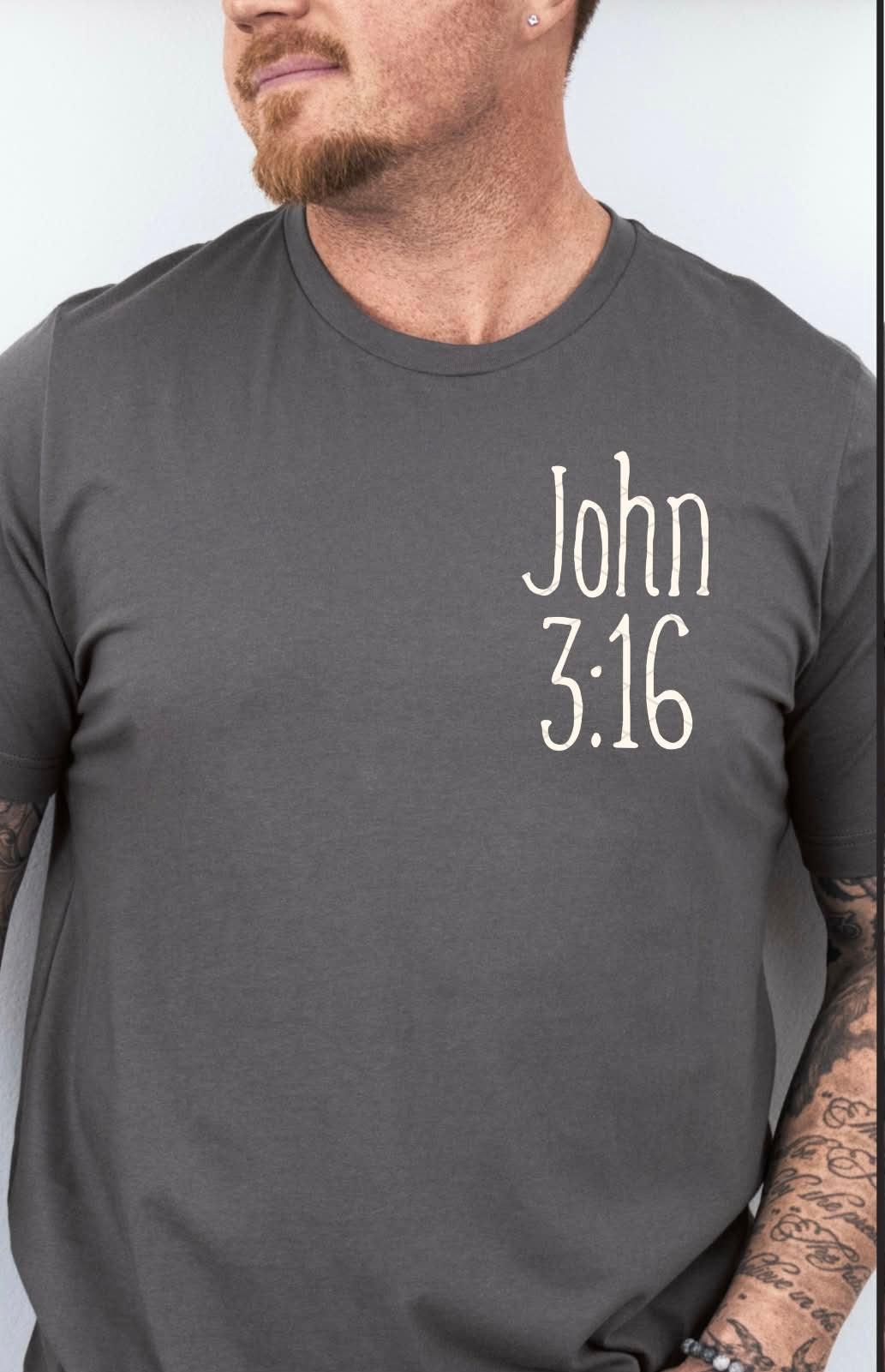 John 3:16 pocket white (SDD) DTF Transfer