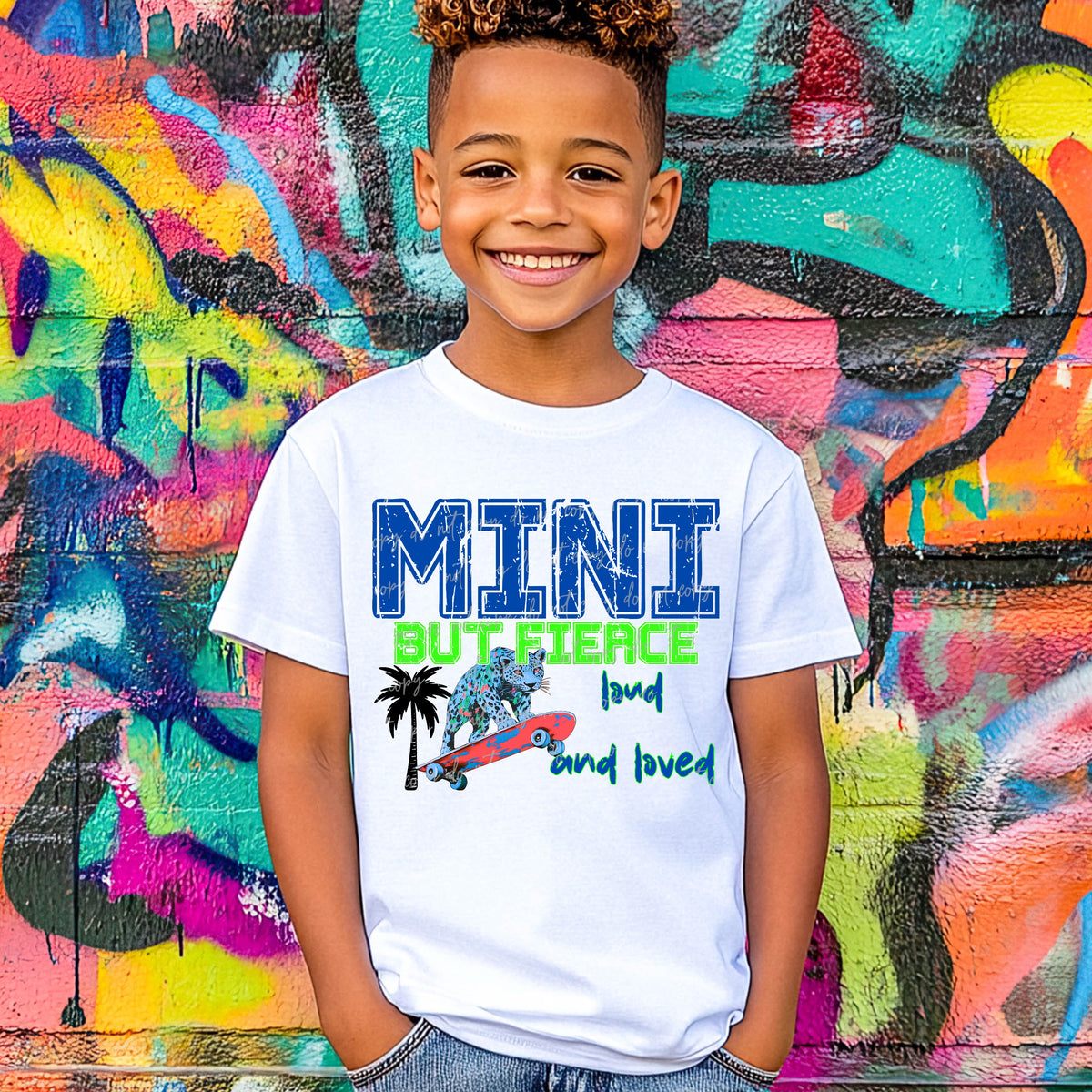 Mini but fierce skateboard BOY (VIRGO) 96398 DTF transfer