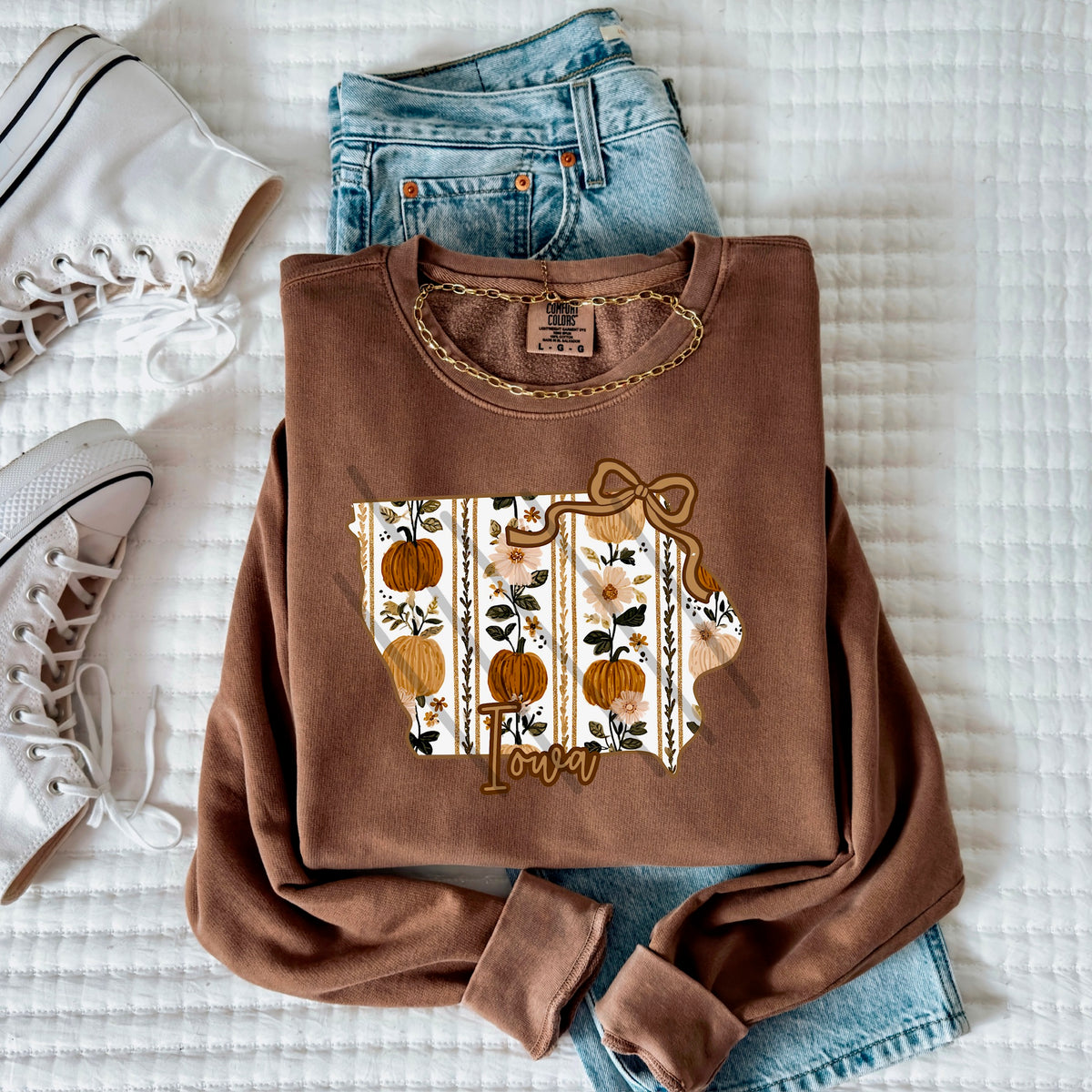 Iowa fall pumpkin state (MZ) 113603 DTF Transfer