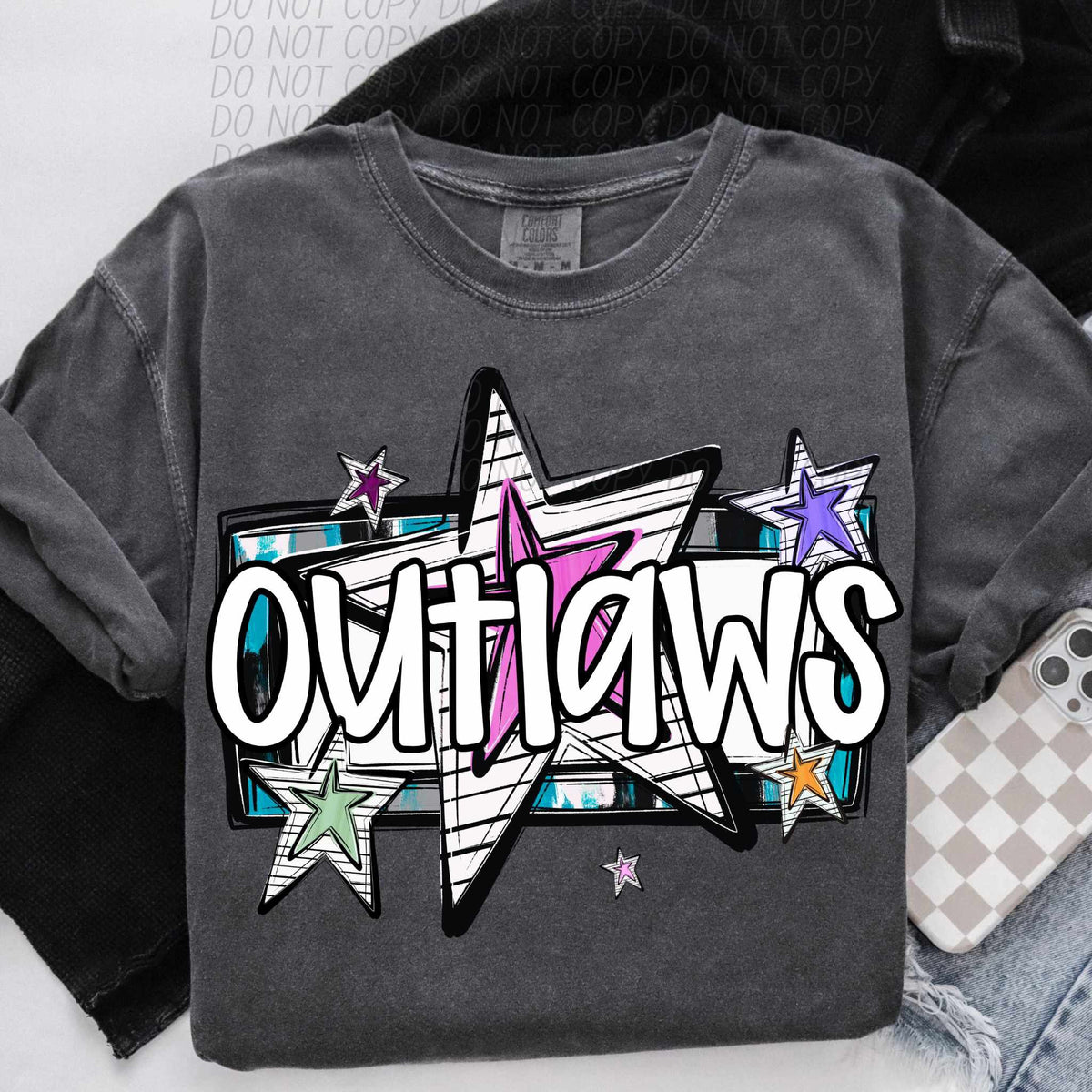Outlaws stars (CITY) 84954 DTF transfer
