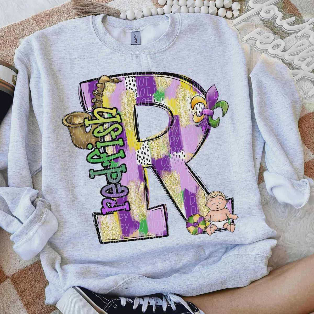 Redfish Mardi Gras (city) DTF Transfer