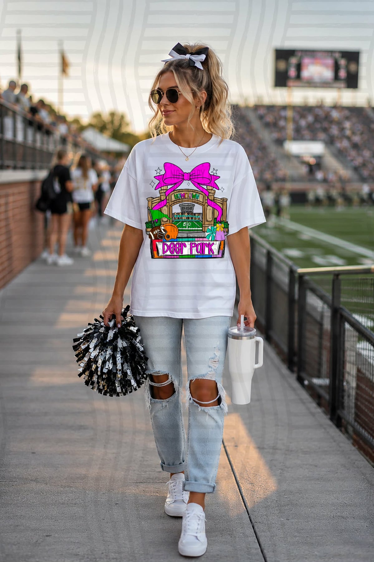 Deer Park Hometown Stadium mascot (CAPLINGER) DTF Transfer